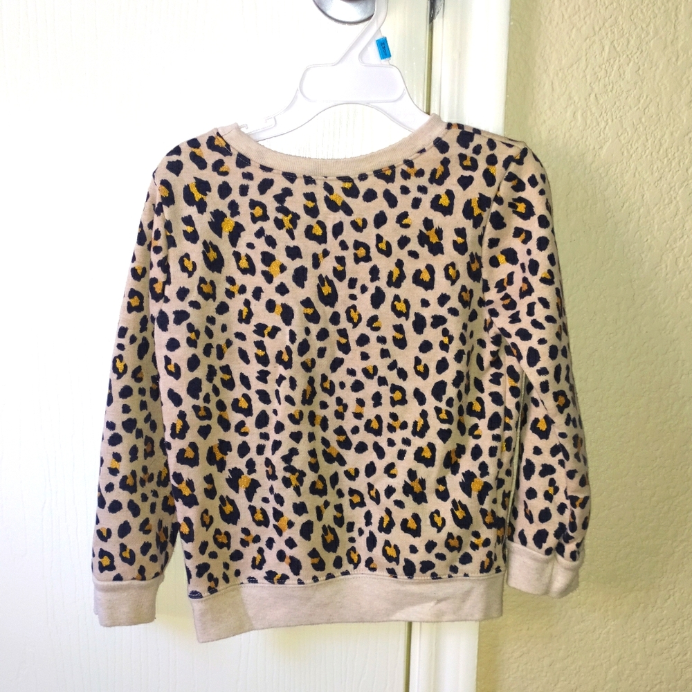 Little Girls Leopard Sweatshirt